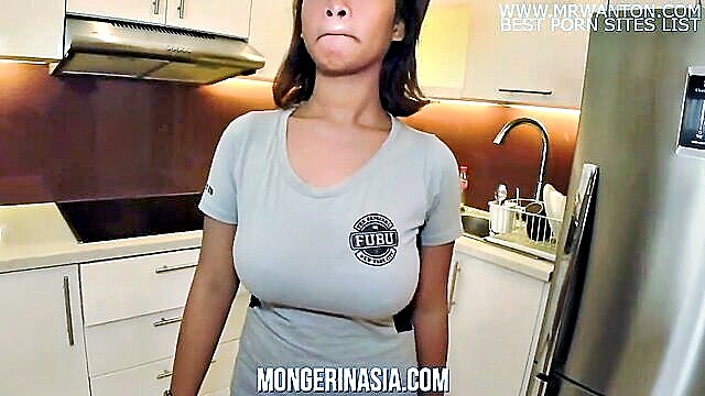 Filipina maid learns intense sex techniques from her boss, involving natural tits and vaginal play.