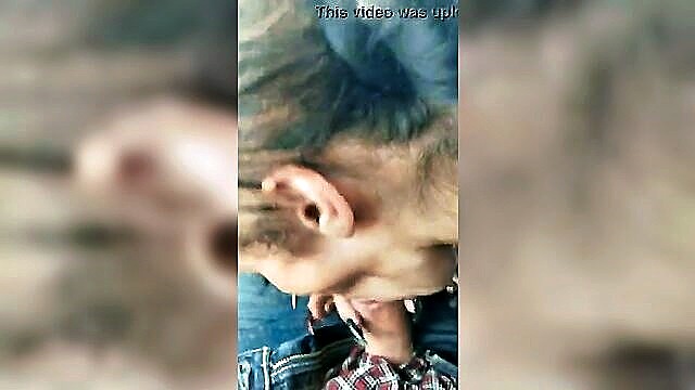 busty girlfriend gives mind blowing roadhead in car on porncom : We