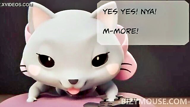 Kitty Cat, Kitty - animated cats twat gets wild in sex video