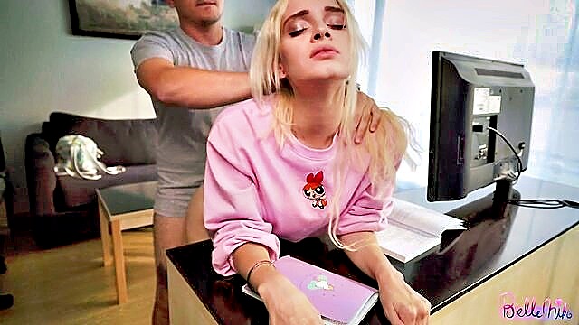 Belleniko - russian teen gets helped with math and anal creampie 18 Years Old