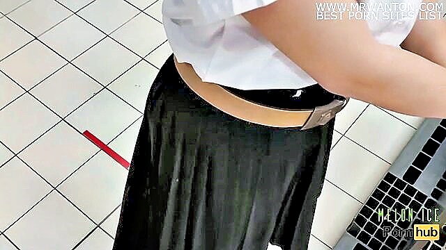 Melon Ice - thai exhibitionist squirts in public pov ama
