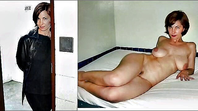 dressed and undressed clothed and stripped : Milf