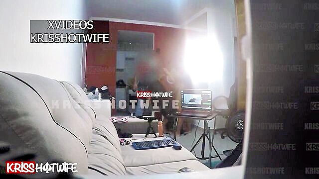Hotwife - blowjob seduction barbershop Sheer