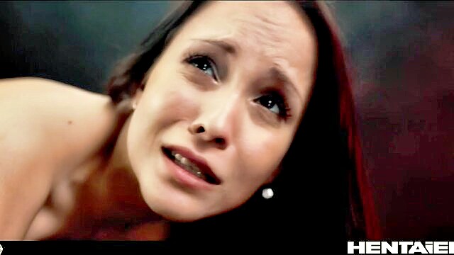 Alien beast drills Jennifer Mendez\'s holes, exploding with cum.