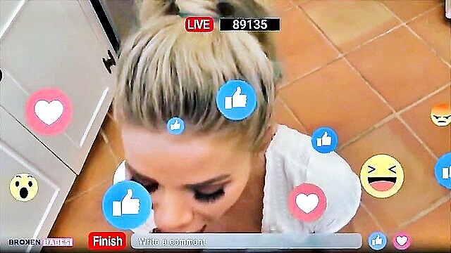 Jessa Rhodes - revengeful step sisters facebook live cock sucking session Broken Babes