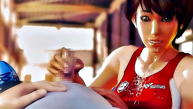 cartoon, pov, hentai - experience rena senpais tantalizing baton performance in hd pov