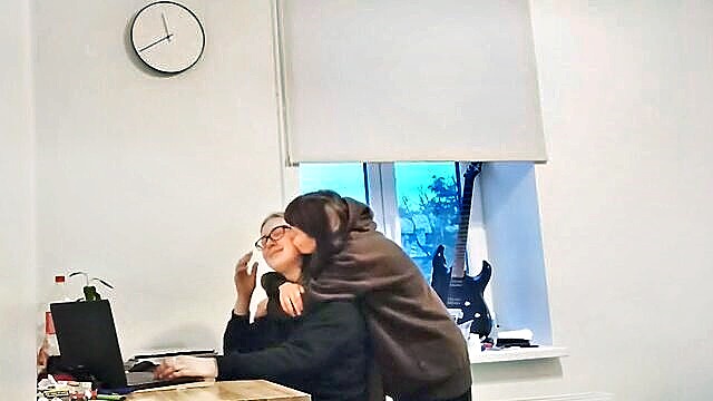 hot lesbian couple indulges in steamy study break : ama