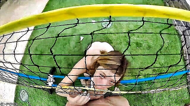 Mia Collins - sporty babe gets fucked hardcore style Bang