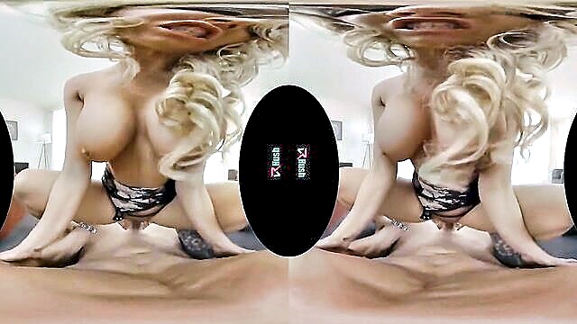 VRHush video preview: busty MILF Katie Morgan in sensual action.