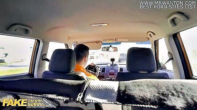 Daisy Lee - fake driving school lessons turn into public blowjob fun Fake Hub