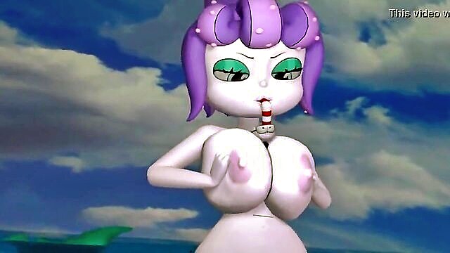 compilation, cartoon, titjob - sensual japanese titfuck compilation with cartoon characters