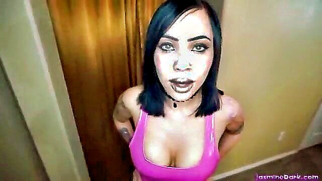Jasmine Dark, Jasmine, Dark - wild bimbo snorts cum in hardcore face fucking scene Jasmine Dark