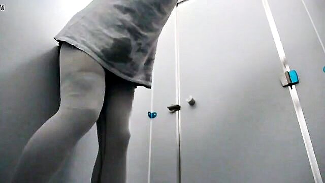 masturbation, toys, dildo - porn free video of woman using dildo in university restroom