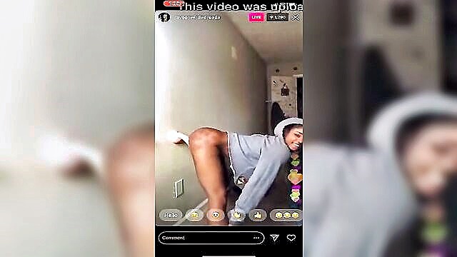 sexy, ass, ebony - ebony beauty teases with her sexy assets on instagram live