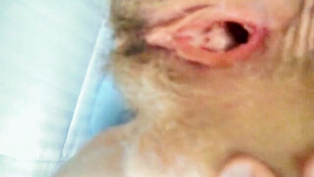 wifes hairy holes filled with cum in pov : Holed