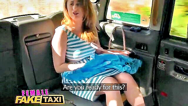 Rebecca More - wild lesbians share a massive toy in their juicy twats in hd porn Female Fake Taxi