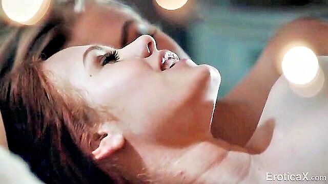 Seth Gamble, Ella Hughes - intimate love scene with messy finish