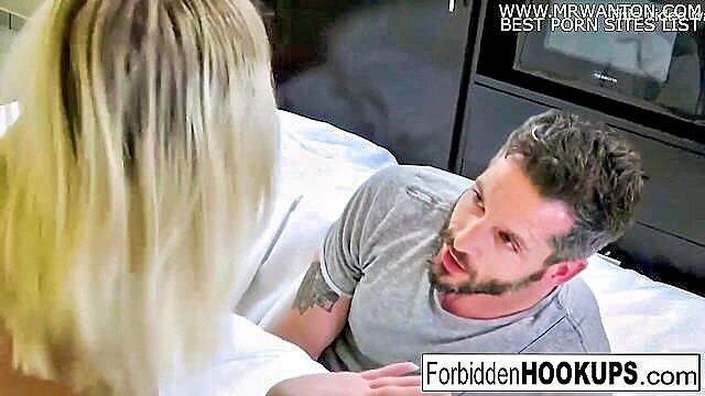 seductive blonde indulges in taboo step sibling pleasure in hd hot porn : Forbidden Hookups