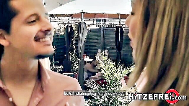 Mia Blow1 - busty german mia blow sucking outdoors with costas Hitzefrei