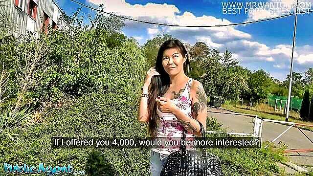 Akasha Cullen - public agent video asian milf barmaid flashes cute mom boobs and gets off Public Agent