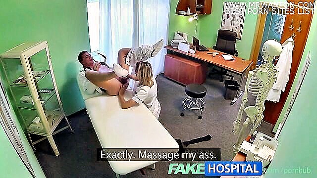 Blanka Grain - naughty blonde nurse gets doctors full attention in pov exam Fake Hospital