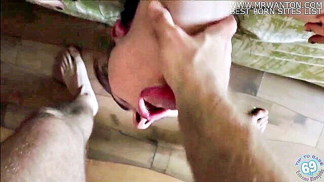 Exciting POV video showcasing intense facefucking and deepthroat action with tantalizing gagging sounds.