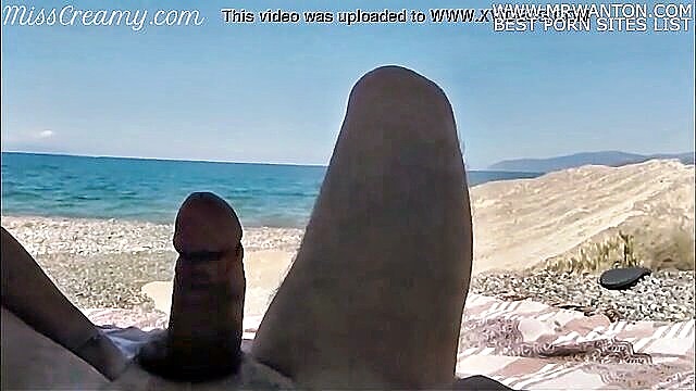 voyeur, public, nudist - caught sucking cock on beach leads to steamy encounter with stranger