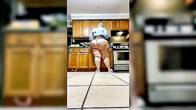 Curvy white MILF showcases her voluptuous body in high definition, flaunting her big hips and ample assets.