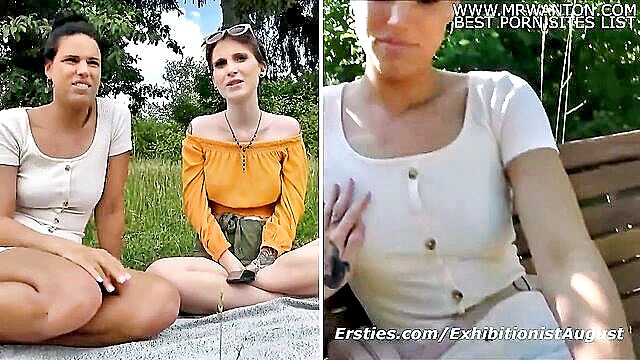 Lia, Cataleya - german teen lia and cataleyas daring outdoor exhibition Ersties