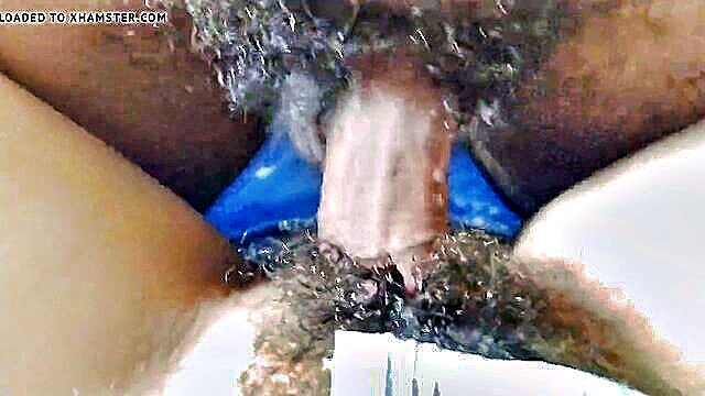 russian, 18 year old, babe - russian 18 year old with a wild hairy pussy gets off