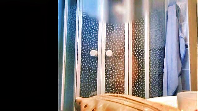 hidden camera captures steamy shower action in hd : We