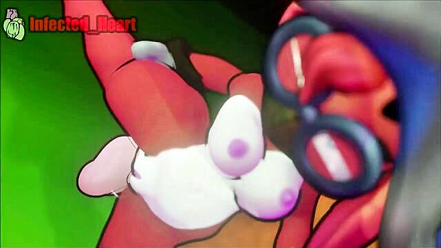 toon, creampie, hentai - animated rabbit moji experiences wild sex in loop