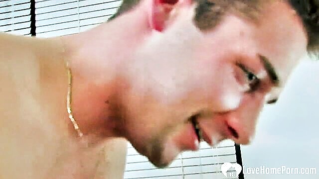 small breasted babe gives passionate blowjob in xxx video : Love Home Porn