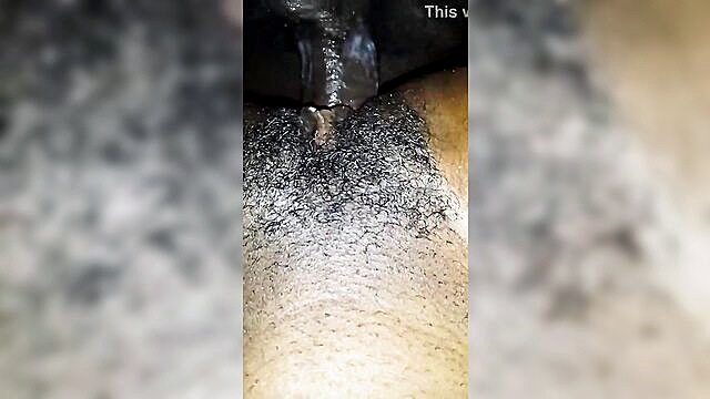 intense black anal love scene in homemade porn video : ama