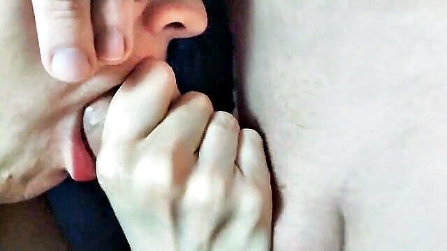 In this pron XXX video, a stunning MILF with natural big tits indulges in a sensual deepthroat blowjob, all captured in premium 60 fps quality. The scene unfolds as a stepmom and stepson engage in a homemade cum play, where she eagerly sucks on his throbbing member, covered in cum. The red lips of the mature pornstar meet the wet nipples, creating a tantalizing cum on tits and cum on nipples display. This amateur blowjob scene is sure to leave you breathless.