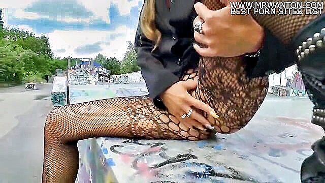 Stunning German newcomer Iris enjoys a leisurely walk in the park, showcasing her beauty in this HD porn video on xHamster.