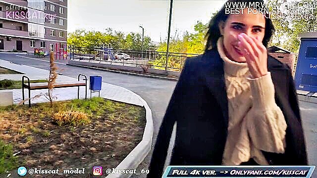 Kisscat Public - public anal sex with facial cum walk and kissing cats ama