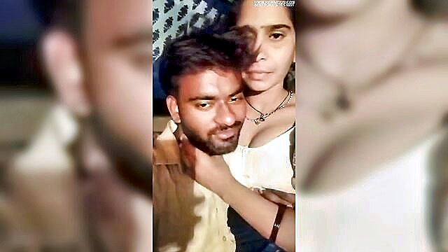 big natural tits, indian, blowjob - village romance sensual indian couple explores desires