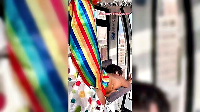 ebony wife gets fucked by clown : Gibby The Clown