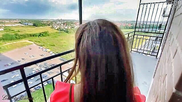 LibertyQueen - publicly fucked and cum in mouth of redhead stepsister in 60fps