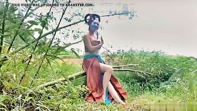 porn movie, hd sex, mature porn - asian ghost seduces elderly farmer in xhd porn video