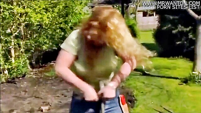 Charlie, Freed - charlie dimmock frees her big nipples in a humiliating tv appearance