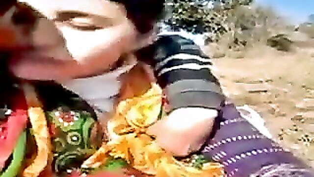 Desi couple - wild pakistani couples outdoor adventure with public displays