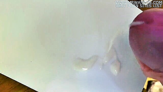 amateur, masturbation, cumshot - huge thick uncut cock jerks off to ecstasy in amateur video