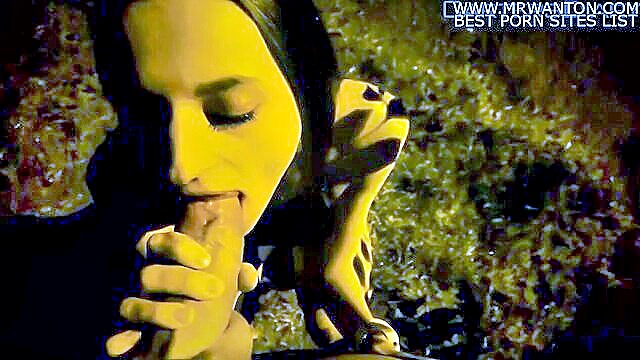In this thrilling HD porn video from Carter\'s Diary, a young Russian teen gets verified by an amateur with a big cock as she eagerly gives a public blowjob outside. This 18-year-old brunette babe with big natural tits expertly services a big dick, making eye contact and even giving a handjob in this arousing BDO experience.