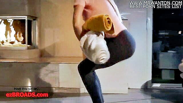 high definition lesbian teens indulge in sensual yoga and intimate exploration : Lesbian X