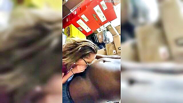 interracial, amateur, bbc - interracial coworker encounters at family dollar store on xxx video