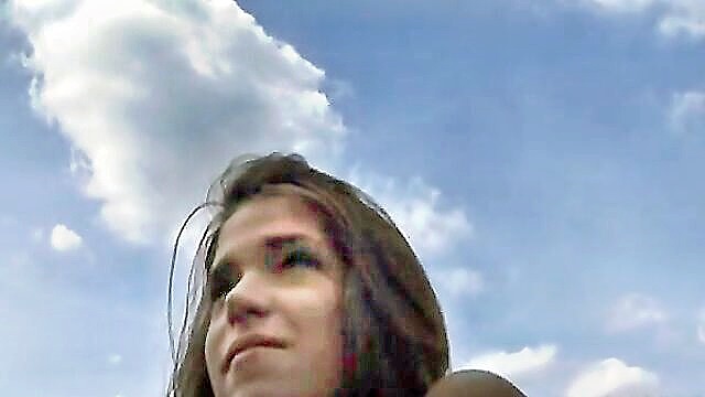 Silvie Delux - young czech teen gets wild on the streets 18+
