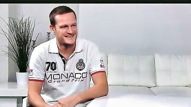In this explicit video, a casting agent enjoys a large cock penetrating her pussy, resulting in a creampie.