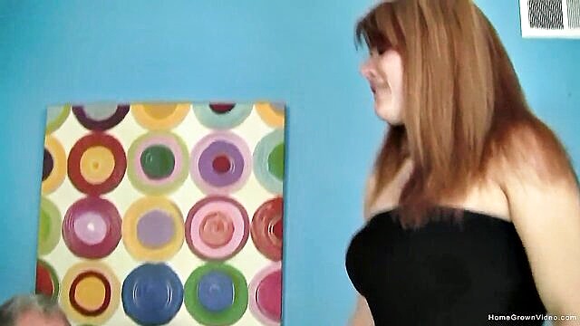 Jay Crew - amateur redhead chubby takes old man cock HomeGrown Videos